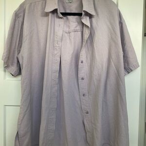 Susan Marsh Raw Silk Lavender Button Down Shirt Casual Top